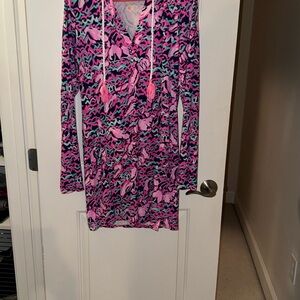 Lilly Pulitzer Pink and Blue Swim Coverup